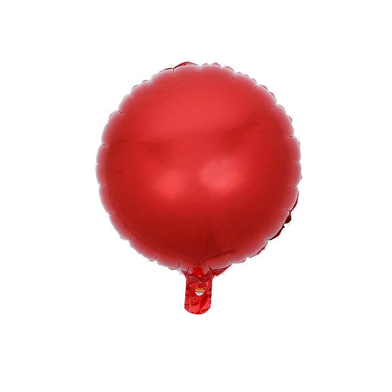 Adeer 18" Red Round Shaped Foil Balloons Mylar Helium Balloons for Birthday Party Wedding Baby Shower Decorations, Pack of 20 - Image 3
